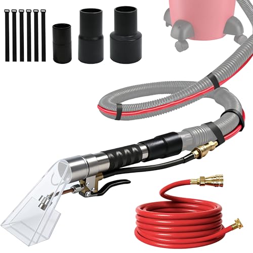 All-Size Shop Vac Hose Kit with Spray Nozzle & 25-Foot Water Hose - 3.8" Variation