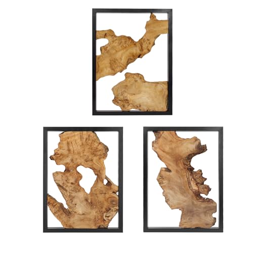 Irregular Natural Wood Wall Decor - Handcrafted Rustic Home Art - NAHARO