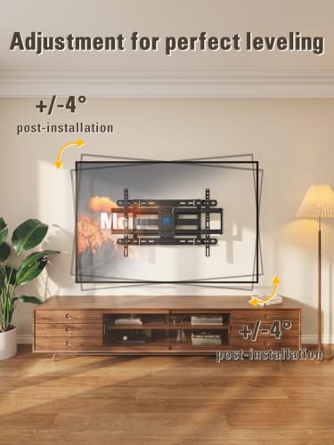 Full Motion TV Wall Mount for 42-84 Inch TVs - 24 Inch Studs Variation