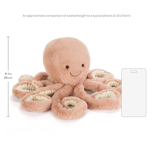 Jellycat Odell Octopus Stuffed Animal, Large 18.5 inches - Ocean and