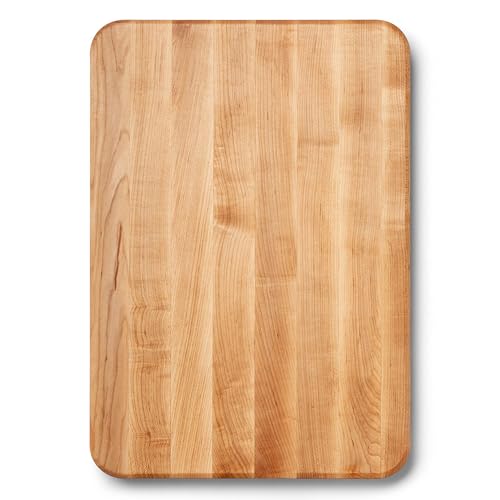Reversible Maple Cutting Board 20 x 14 Inches - Butcher Block Kitchen Prep