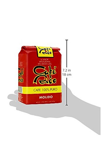 Café Rico Ground Coffee Medium-Dark Roast - 14 oz Pack of 8, Unflavored