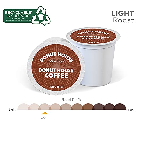 Donut House Collection Coffee Pods - Light Roast, 96 Count - Compatible with Keurig