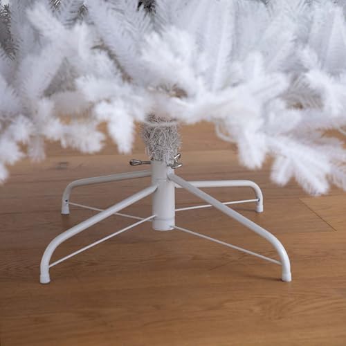 Nearly Natural 7ft White Artificial Christmas Tree with 440 LED Lights