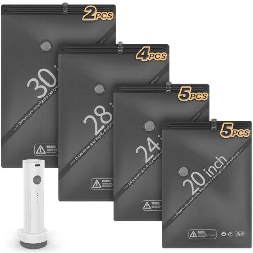 16 Pack Vacuum Storage Bags with Wireless Pump for Travel & Suitcase