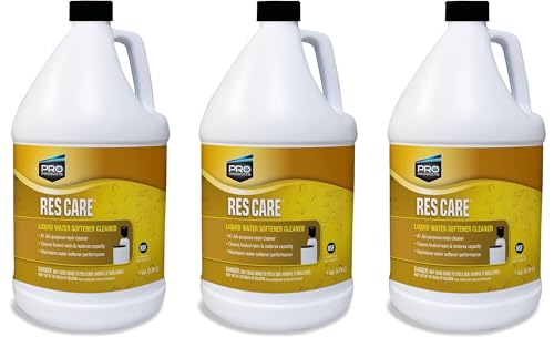 Water Softener Cleaner Liquid Refill 1 Gallon Pack of 3 - Restores Efficiency