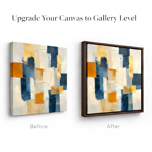 Dark Brown Canvas Floater Frame 24x36 for Stretched Art - B.B.F MAKE