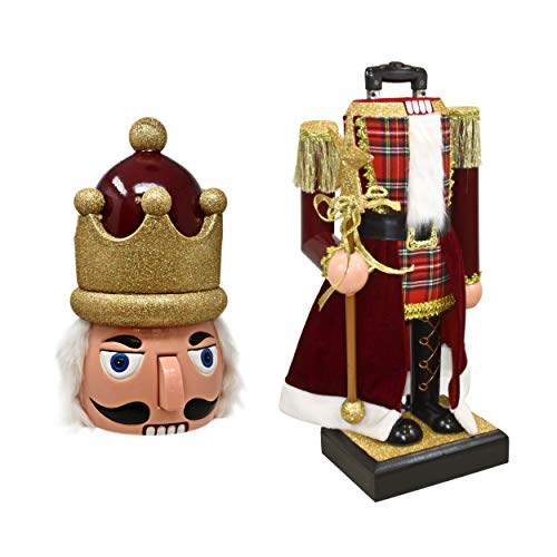42-Inch Musical Animated Nutcracker Statue - Life-Size Christmas Decor