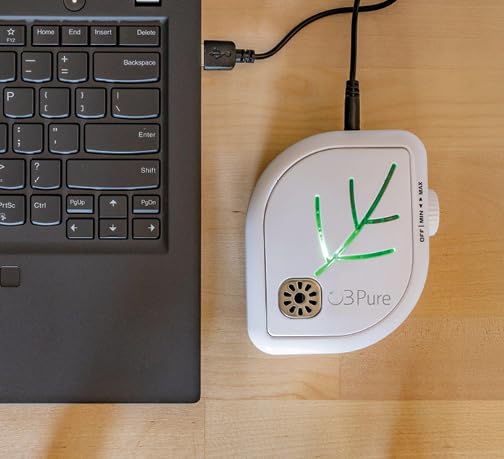 O3 Pure Leaf Wall Air Purifier & Ozone Generator - Odor Eliminator for Home & Office