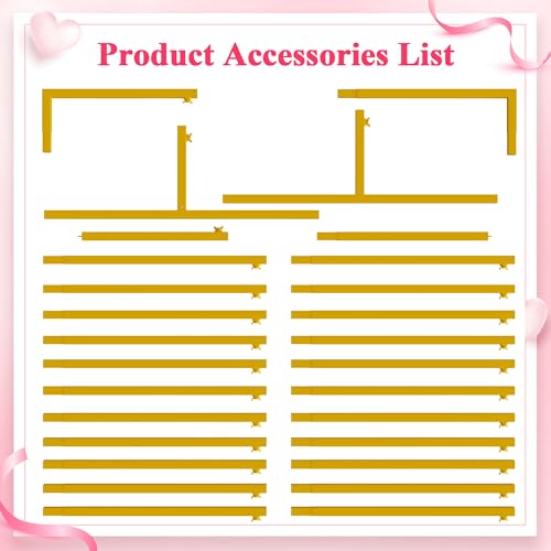 8FT x 8FT Square Wedding Arch Backdrop Stand Gold Metal Frame - Wedding Decor