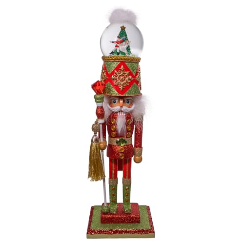 Kurt Adler 20" Animated Musical Nutcracker Water Globe Holiday Decor