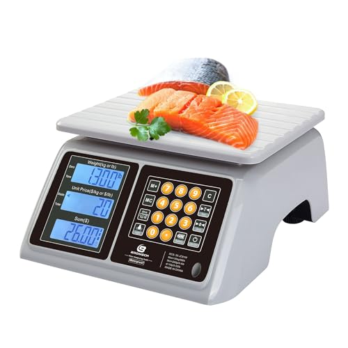 BROMECH Waterproof Commercial Food Scale 66lb with Price Computing