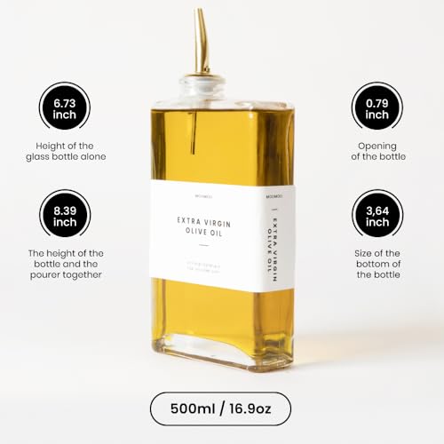 Molimoli Olive Oil Dispenser Bottle for Kitchen, Automatic Pourer,