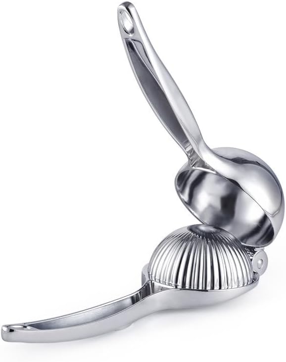 Skiennix Lemon Squeezer - Handheld Citrus Juicer with Stainless Steel Zester | Metal Lime Press