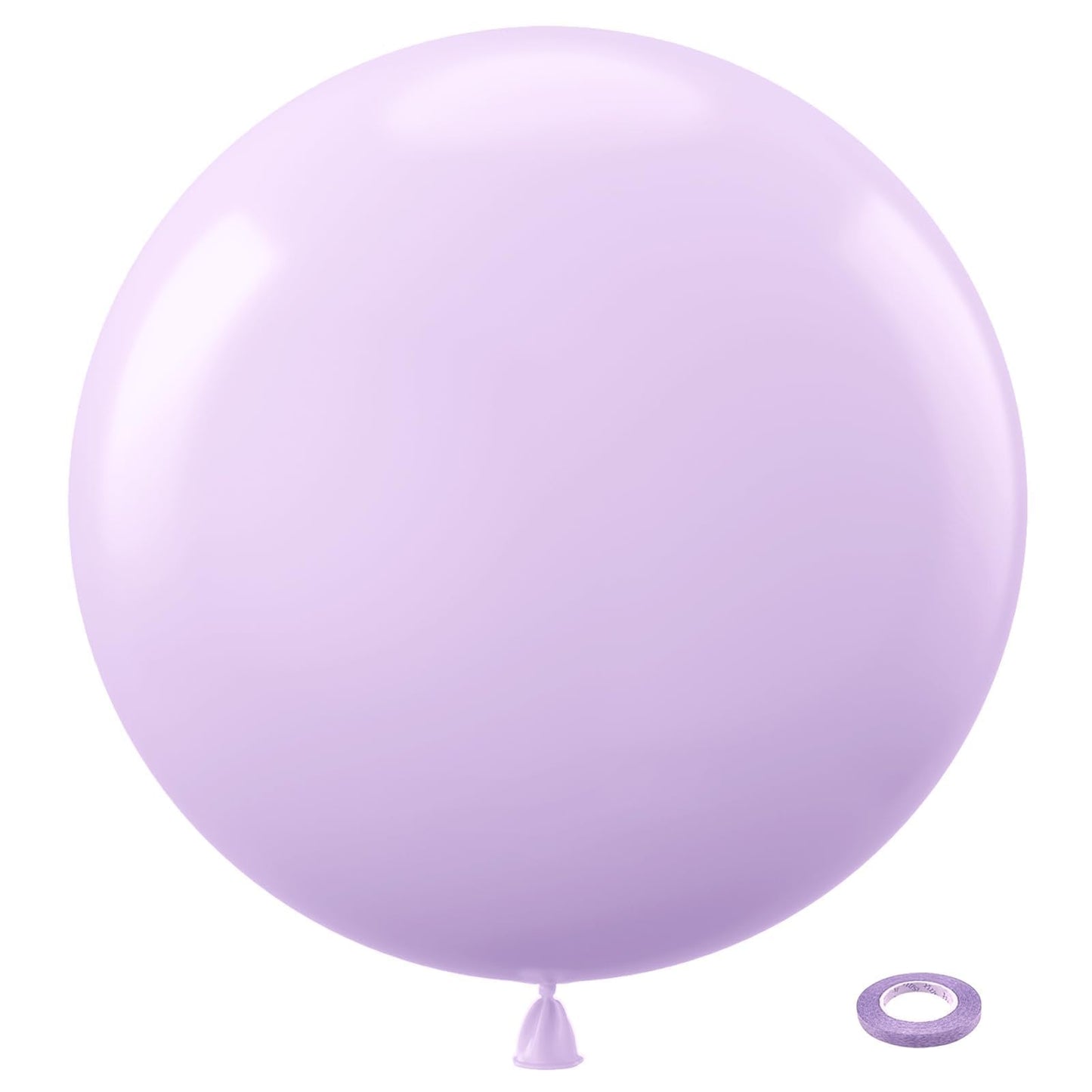 Bezente Pastel Purple Latex Party Balloons - 8 Pack 36 inch Large Thick Lavender Light Purple Lilac Balloons for Bridal Shower Gender Reveal Wedding Graduate Party Decorations