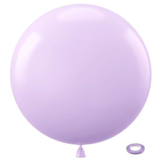 Bezente Pastel Purple Latex Party Balloons - 8 Pack 36 inch Large Thick Lavender Light Purple Lilac Balloons for Bridal Shower Gender Reveal Wedding Graduate Party Decorations