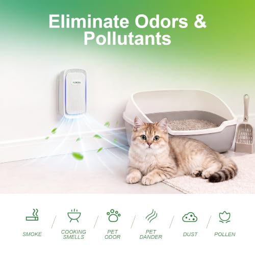 ShaoDelynxia WhiteGray 4 Pack Plug-In Mini Air Ionizers for Home & Office
