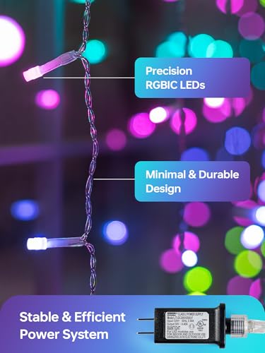 Curtain Lights Color Changing, 200 LED Fairy with App
