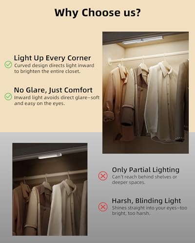 EZVALO 13-Inch Rechargeable Motion Sensor Closet Light - Variation 2