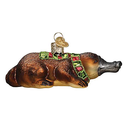 Old World Christmas Hand-Crafted Glass Platypus Tree Ornament - Festive Holiday Décor