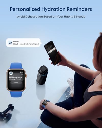 WaterH BOOST Smart 32oz Water Bottle Tracker with Reminder, Black