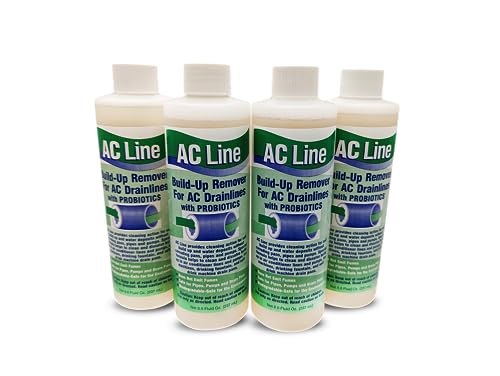AC Drain Line Cleaner 4 Pack - 12 Month Supply for HVAC & Condensate Lines