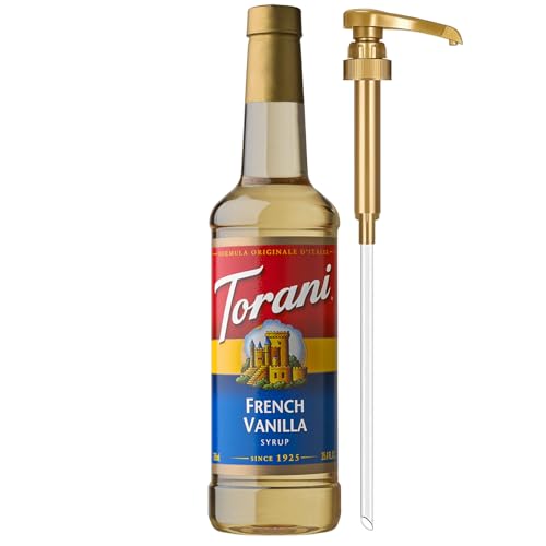 Torani Lychee Syrup for Drinks, Flavoring for Iced Tea, Sodas, and Cocktails, Glass Bottle with Pump Included, 25.4 Fl Oz