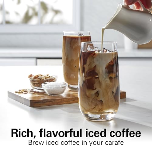 Hamilton Beach 12 Cup Programmable Drip Coffee Maker with 3 Brew Strengths - Hot & Iced Coffee