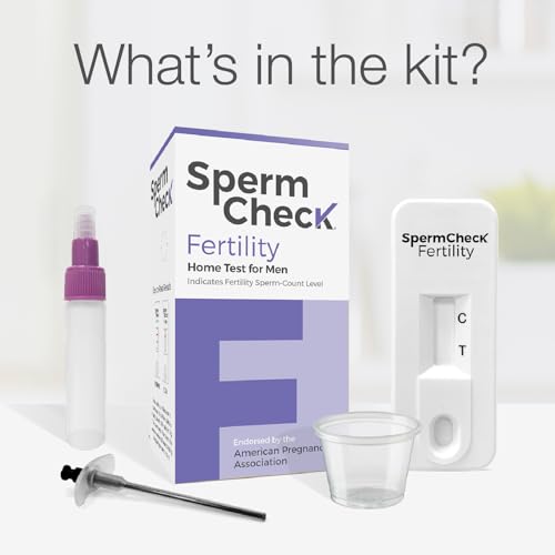 SpermCheck Fertility Sperm Count Test Kit for Men - 1 Count, Over 98% Accurate