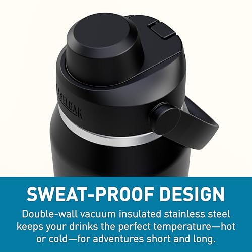 CamelBak Thrive Chug 32oz Stainless Steel Water Bottle - Black, Leakproof