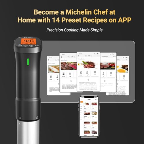 Inkbird WiFi Sous Vide Cooker ISV-200W, 1000W Immersion Circulator with App Control