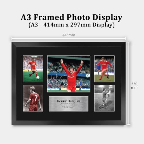 Kenny Dalglish Signed 16x12 Framed Photo Display – Liverpool Memorabilia