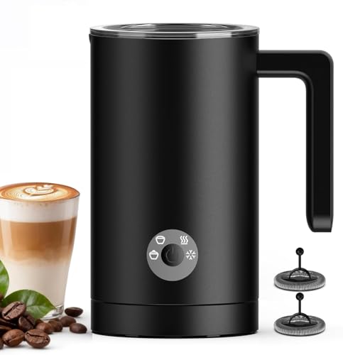 Kourice 4-in-1 Electric Milk Frother & Steamer - Light Black