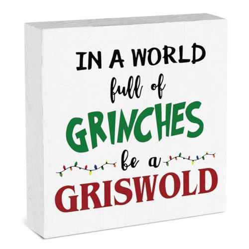 Christmas Vacation Decorations for Office Table Funny Xmas Vacation Decor for Living Room Christmas Holiday Decor Room 5 X 5 Inches