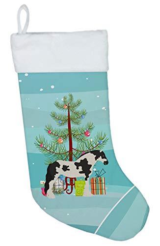 Cyldesdale Horse Christmas Stocking - Teal Suede 18" Laint Mantel Decor