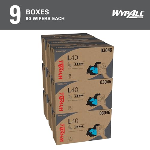 Extra Absorbent Laundry Wipes 90 Sheets per Box, Commercial Spill Control