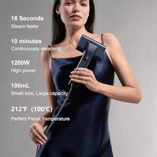 NxUoo G10 Portable Travel Handheld Garment Steamer - Blue