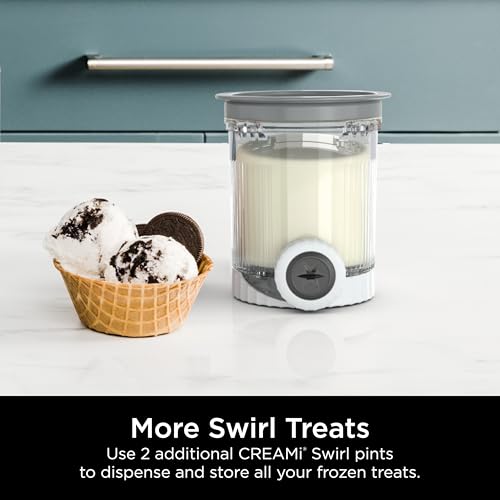 Ninja CREAMi Pints for NC7 Series - 2 Pack Reusable Swirl & Scoop Lids
