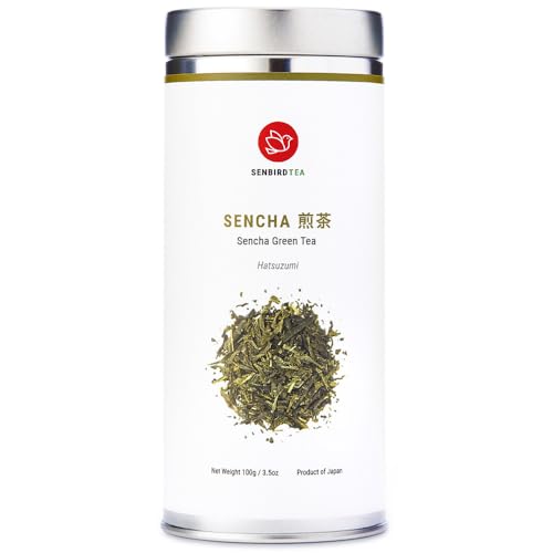 Japanese Green Loose Leaf Tea - Sencha Hatsuzumi 3.5oz - Authentic Sencha Tea, Shizuoka Grown, Rich Flavor, Fresh & Natural