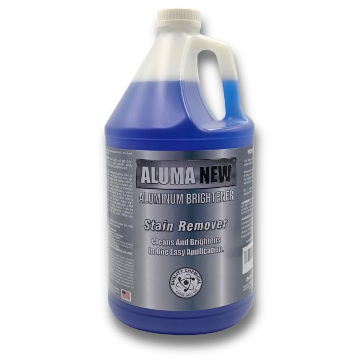 Aluminum Brightener and Stain Remover - 1 Gallon - USA Made, Safe Metal Cleaner & Restorer