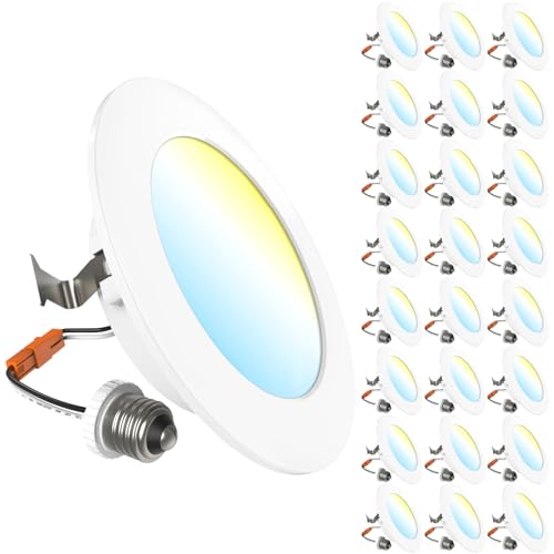 Sunco 4 Inch Retrofit LED Recessed Can Lights - 5 CCT, 10W=60W, Slim Design