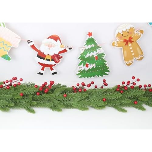 20 Pcs Red Berry Stems, 8.3" Holly Christmas Berries Stems for Christmas Tree Picks Decorations Crafts Holiday and Home Decor