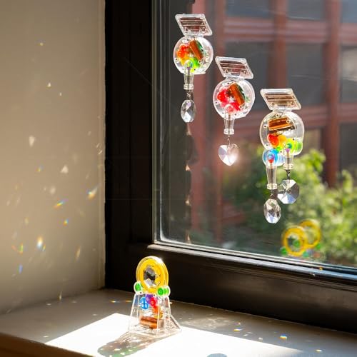 Solar Powered Rainbow Maker - Prism Suncatcher for Windows - Single Rainbow Maker - Home Decor Gift