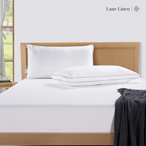 Standard Size Bed Pillows Set of 12 - White, 20x26 Inches, Medium-Firm Support, Microfiber Cover - Variation of THIS listing