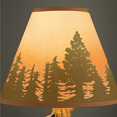 Rustic Climbing Bear Family Table Lamp - Northwoods Cabin Decor - 14.75"H