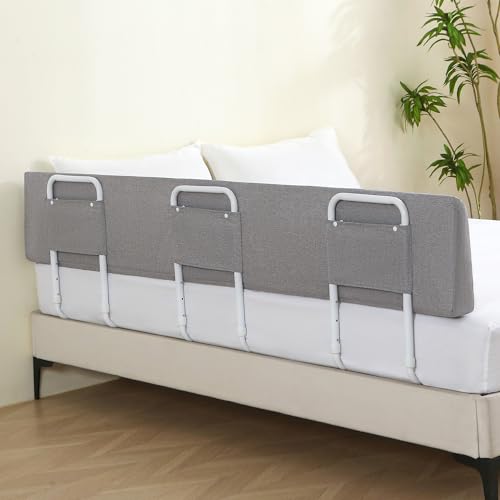 Bed Guard Rail for Toddlers 78.7 Inch Foam Padded Bedside Safety Rail - Flexible & Adjustable