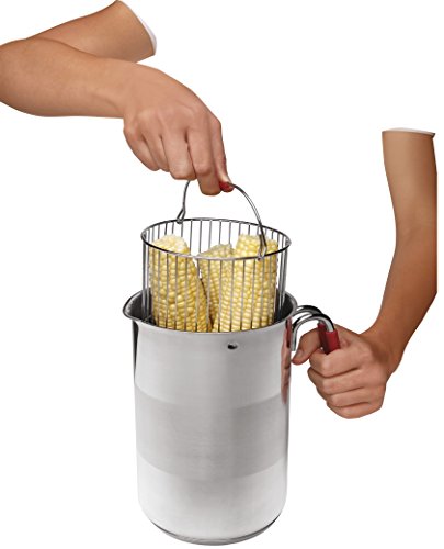 Kuhn Rikon 4th Burner Pot with Glass Lid & Steamer Basket - 12 Cup
