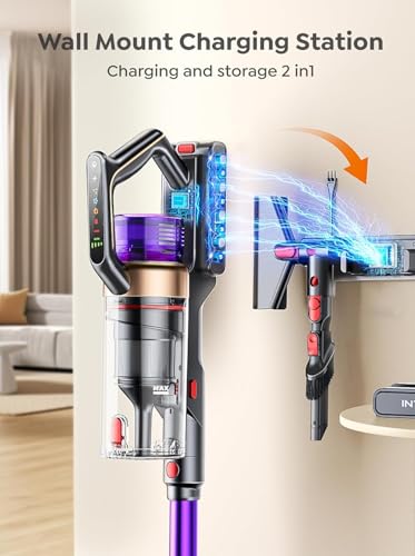 Cordless Stick Vacuum Cleaner with Auto Mode, 55KPa Suction, 70-Minute Runtime