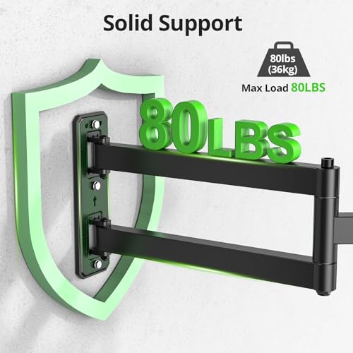 USX MOUNT Corner TV Wall Mount 26-65 Inch Full Motion with 31.22" Long Arm
