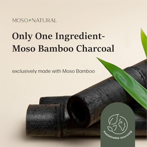 Moso Natural Air Purifying Bag 600g Pack of 3 - Bamboo Charcoal Odor Absorber for Large Spaces
